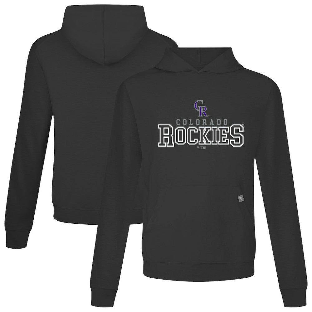Colorado Rockies Levelwear Relay Journey Pullover Hoodie - Black - MLB Discount