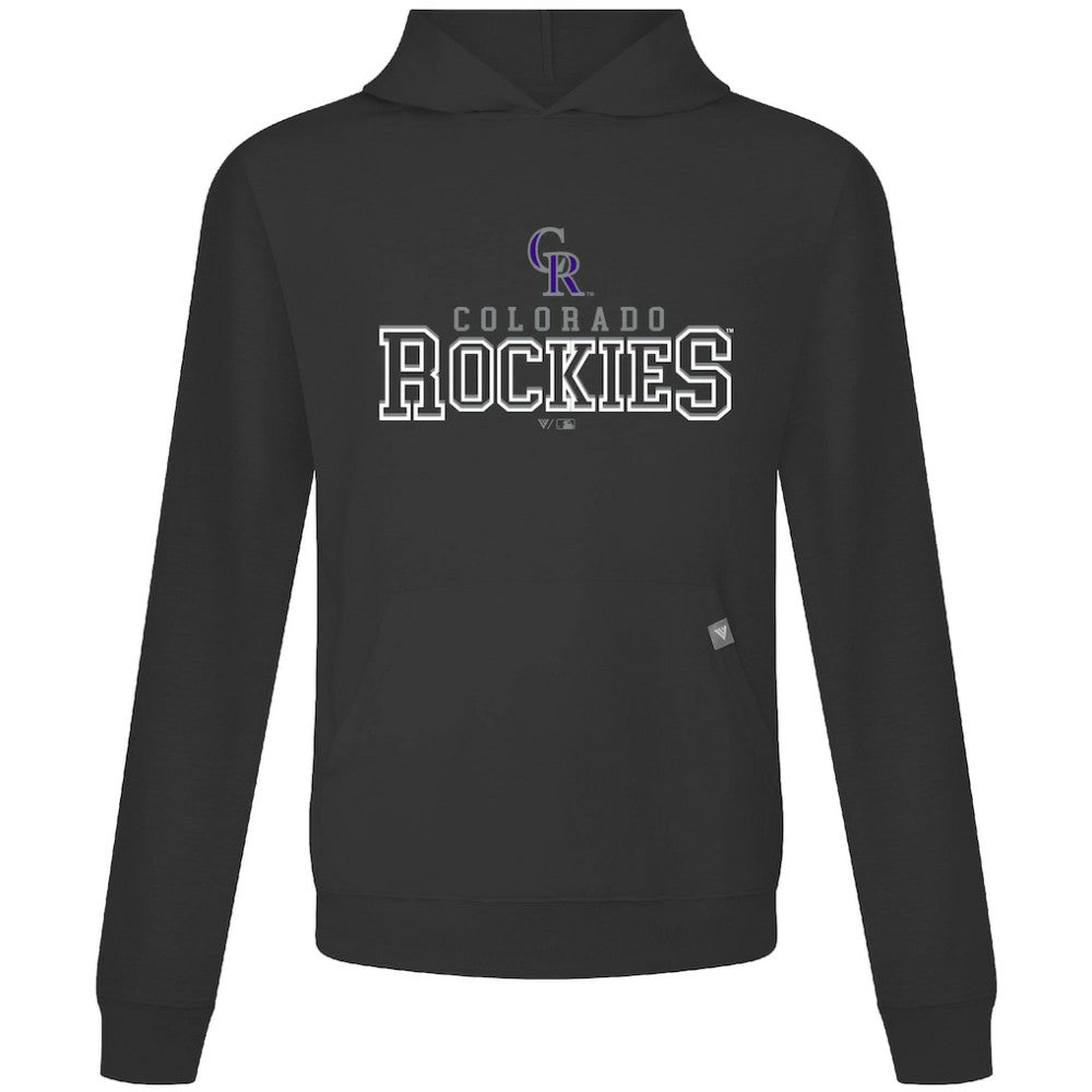 Colorado Rockies Levelwear Relay Journey Pullover Hoodie - Black - MLB Discount