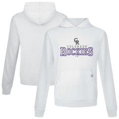 Colorado Rockies Levelwear Relay Journey Pullover Hoodie - White - MLB Discount