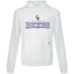 Colorado Rockies Levelwear Relay Journey Pullover Hoodie - White - MLB Discount