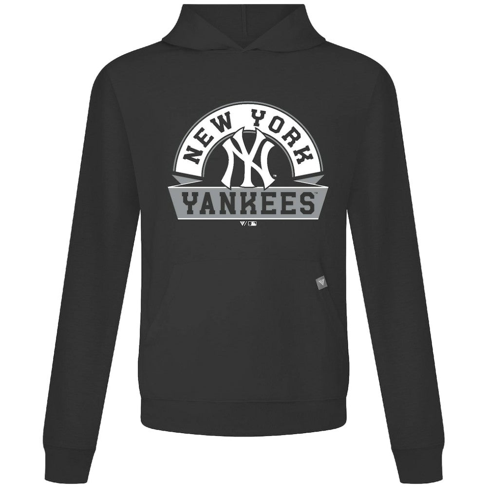 New York Yankees Levelwear Relay Banner Arch Pullover Hoodie - Black - MLB Online
