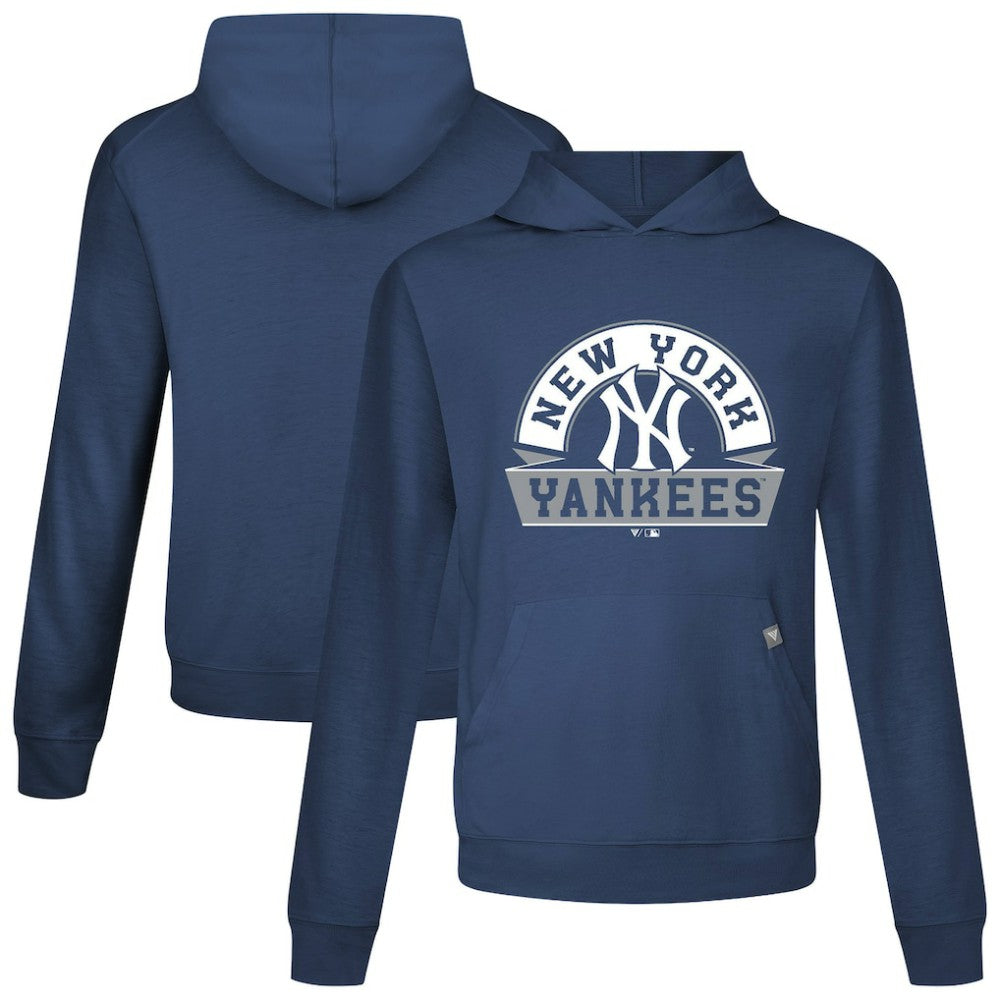 New York Yankees Levelwear Relay Banner Arch Pullover Hoodie - Navy - MLB Sale