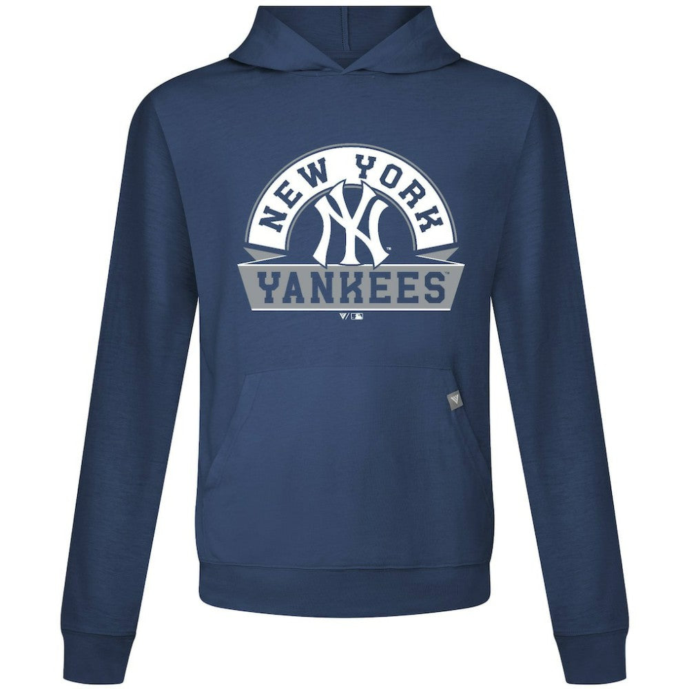 New York Yankees Levelwear Relay Banner Arch Pullover Hoodie - Navy - MLB Sale