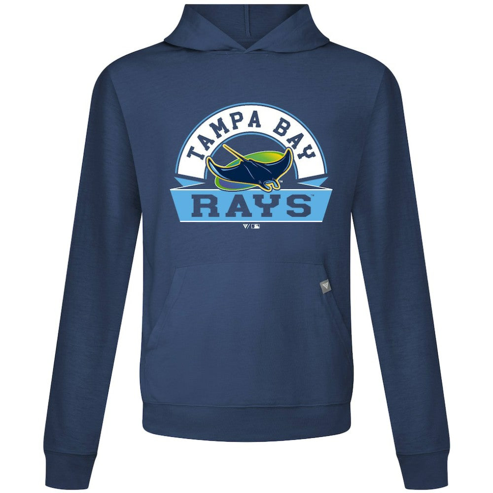 Tampa Bay Rays Levelwear Relay Banner Arch Pullover Hoodie - Navy - MLB Sale