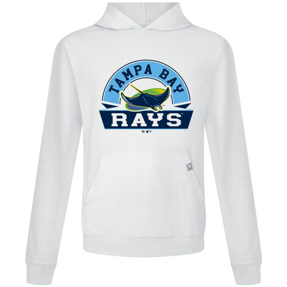Tampa Bay Rays Levelwear Relay Banner Arch Pullover Hoodie - White - MLB Online
