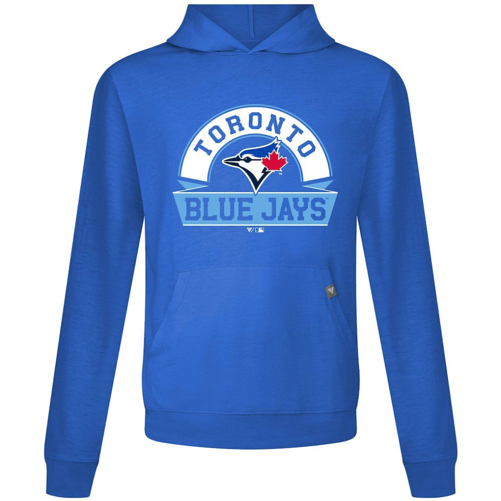 Toronto Blue Jays Levelwear Relay Banner Arch Pullover Hoodie - Royal - MLB Discount