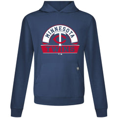 Minnesota Twins Levelwear Relay Banner Arch Pullover Hoodie - Navy - MLB Sale