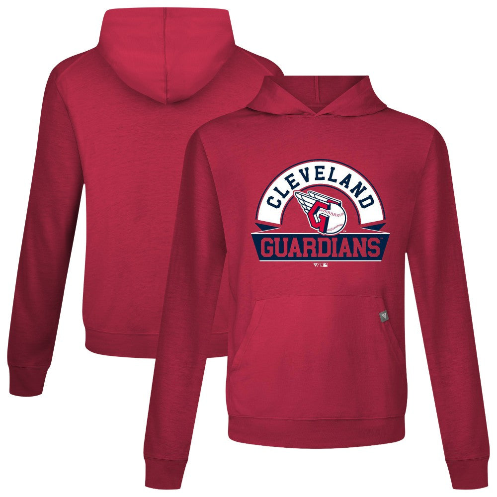Cleveland Guardians Levelwear Relay Banner Arch Pullover Hoodie - Red - MLB Online