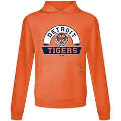 Detroit Tigers Levelwear Relay Banner Arch Pullover Hoodie - Orange - MLB Lifestyle