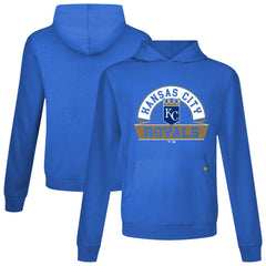 Kansas City Royals Levelwear Relay Banner Arch Pullover Hoodie - Royal - MLB Lifestyle