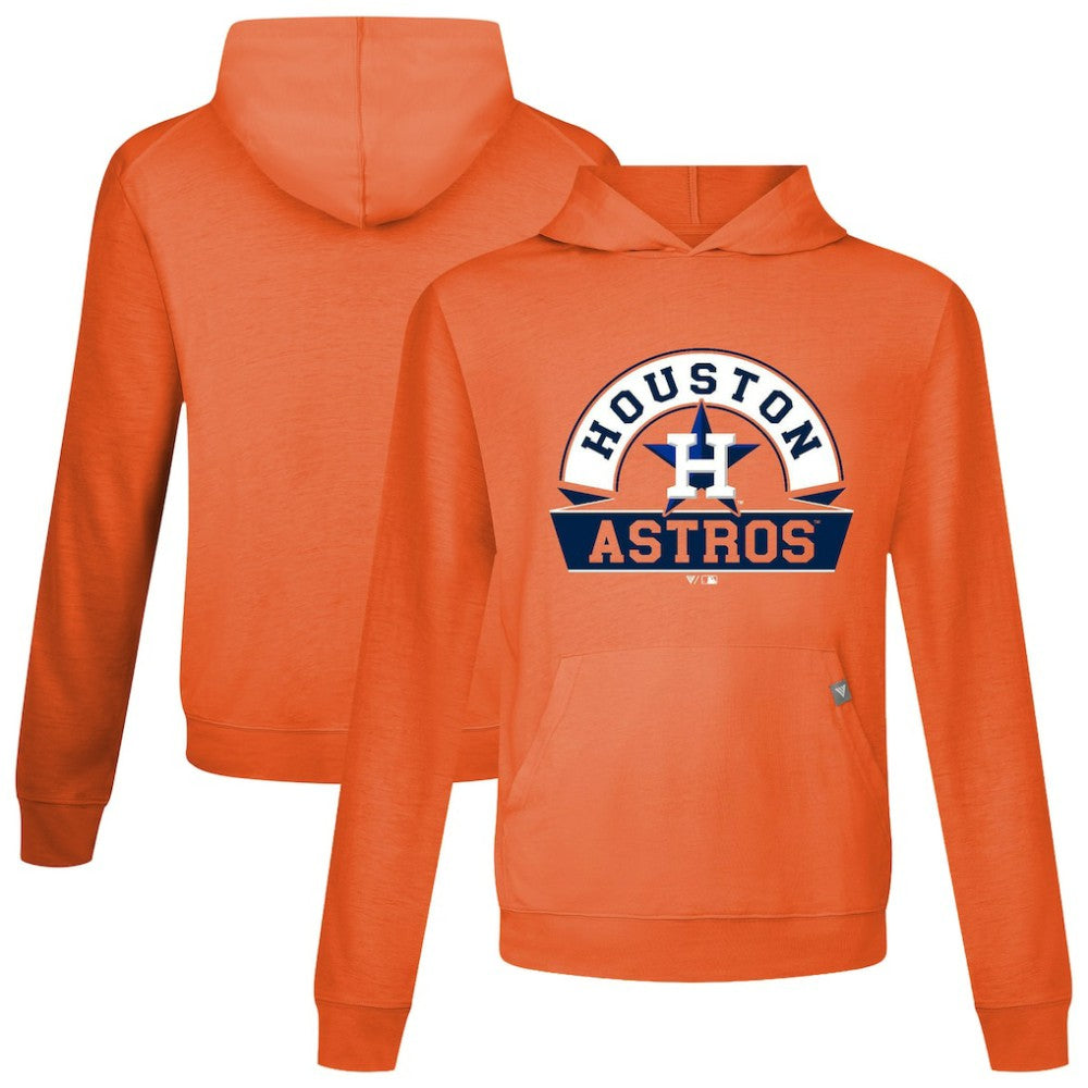 Houston Astros Levelwear Relay Banner Arch Pullover Hoodie - Orange - MLB Sale