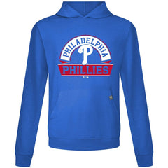 Philadelphia Phillies Levelwear Relay Banner Arch Pullover Hoodie - Royal - MLB Discount