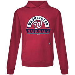 Washington Nationals Levelwear Relay Banner Arch Pullover Hoodie - Red - MLB Lifestyle