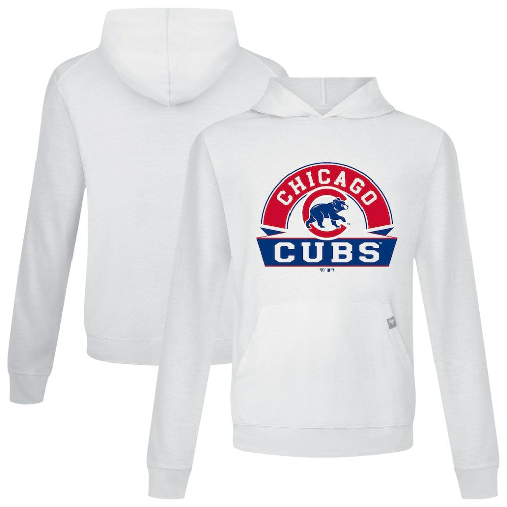 Chicago Cubs Levelwear Relay Banner Arch Pullover Hoodie - White - MLB on Sale
