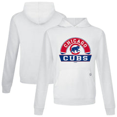 Chicago Cubs Levelwear Relay Banner Arch Pullover Hoodie - White - MLB on Sale
