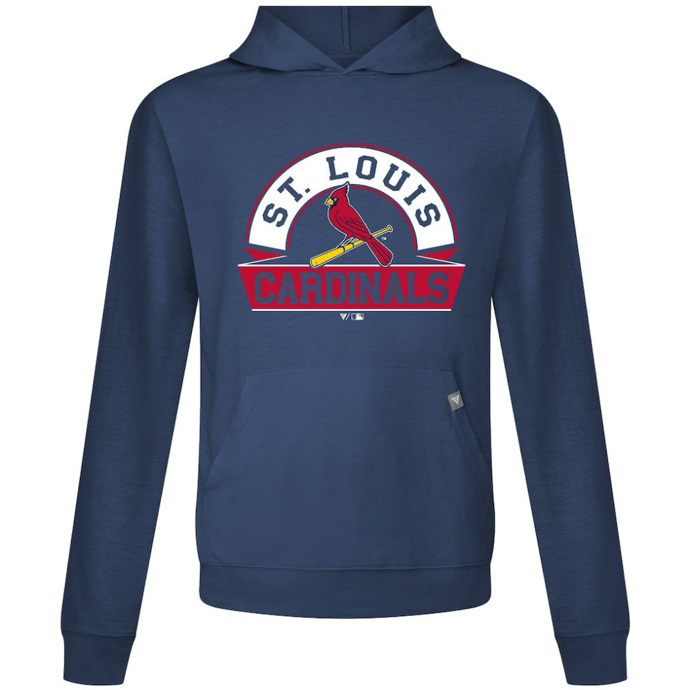 St. Louis Cardinals Levelwear Relay Banner Arch Pullover Hoodie - Navy - MLB on Sale