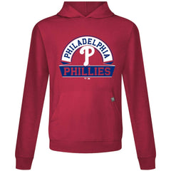 Philadelphia Phillies Levelwear Relay Banner Arch Pullover Hoodie - Red - MLB Sale