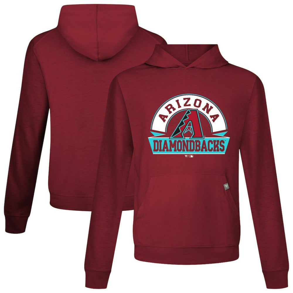 Arizona Diamondbacks Levelwear Relay Banner Arch Pullover Hoodie - Cardinal - MLB Sale