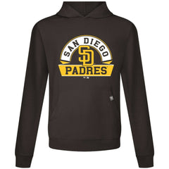 San Diego Padres Levelwear Relay Banner Arch Pullover Hoodie - Brown - MLB Discount