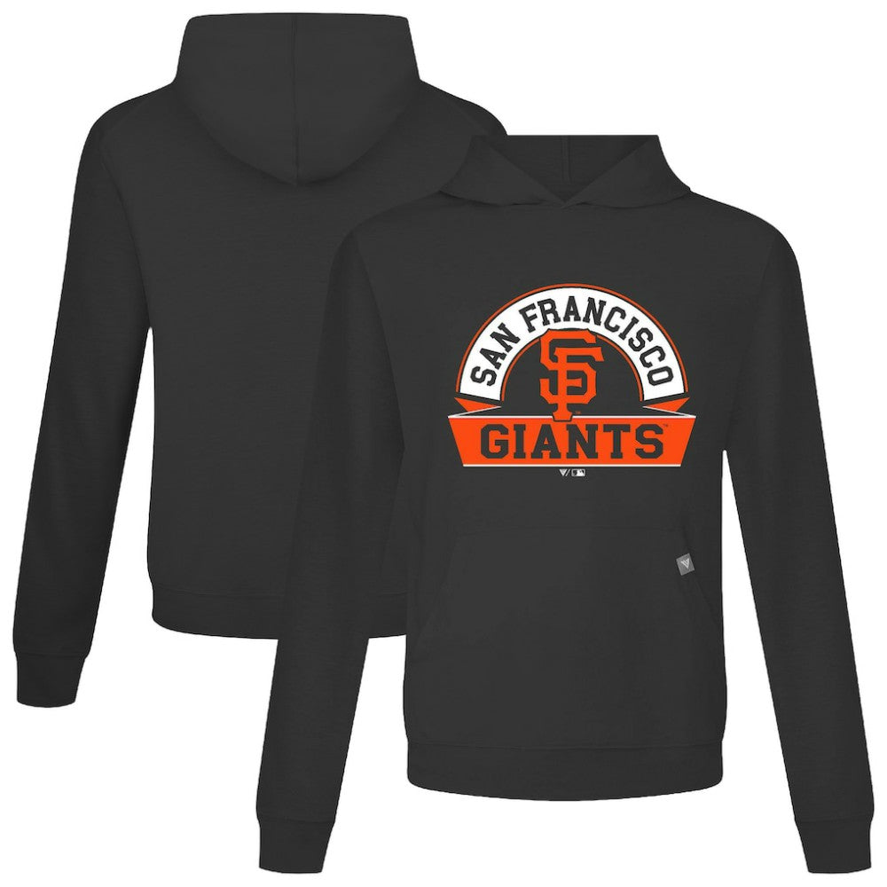 San Francisco Giants Levelwear Relay Banner Arch Pullover Hoodie - Black - MLB Discount