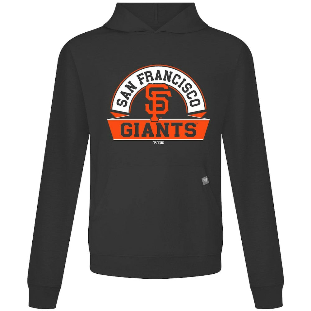 San Francisco Giants Levelwear Relay Banner Arch Pullover Hoodie - Black - MLB Discount