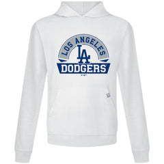 Los Angeles Dodgers Levelwear Relay Banner Arch Pullover Hoodie - White - MLB on Sale