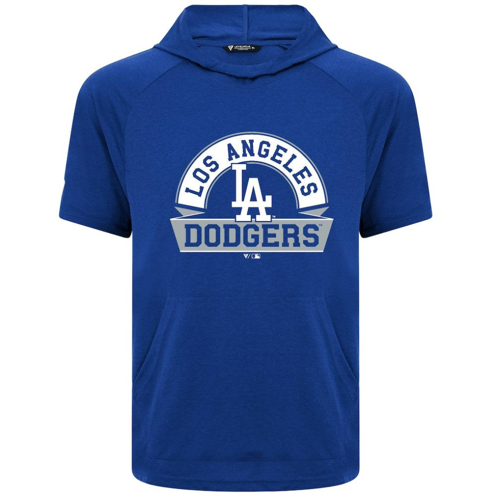 Los Angeles Dodgers Levelwear Phase Banner Arch Hoodie T-Shirt - Royal - MLB Discount