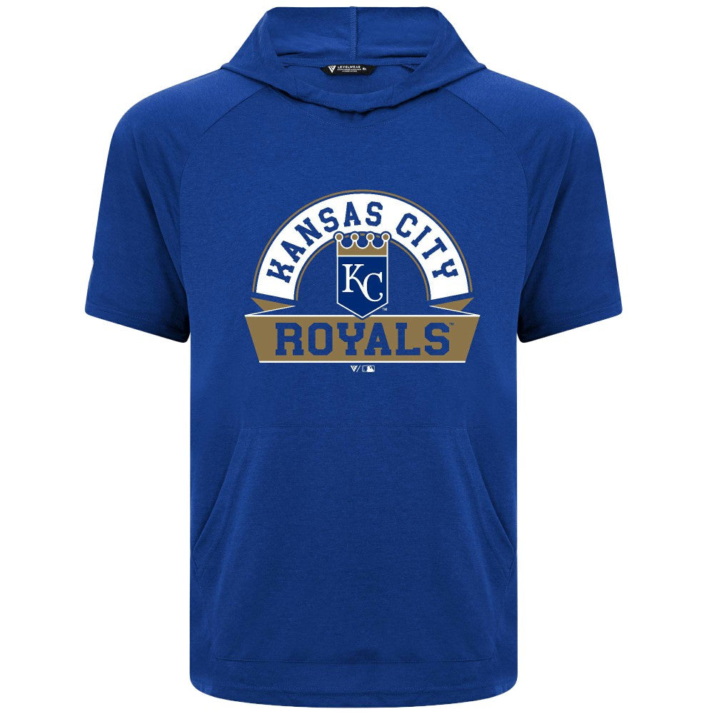Kansas City Royals Levelwear Phase Banner Arch Hoodie T-Shirt - Royal - MLB Online