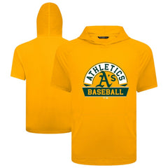 Athletics Levelwear Phase Banner Arch Hoodie T-Shirt - Gold - MLB Discount