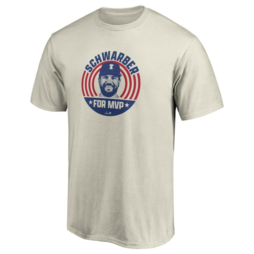 Kyle Schwarber Philadelphia Phillies BreakingT Unisex Player Graphic T-Shirt - Natural - MLB Sale
