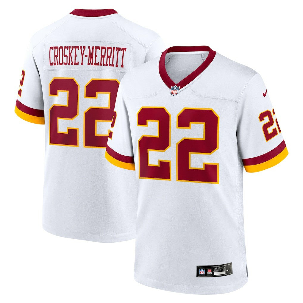 Nike Jacory Croskey-Merritt Washington Commanders Game Super Bowl Era Jersey White