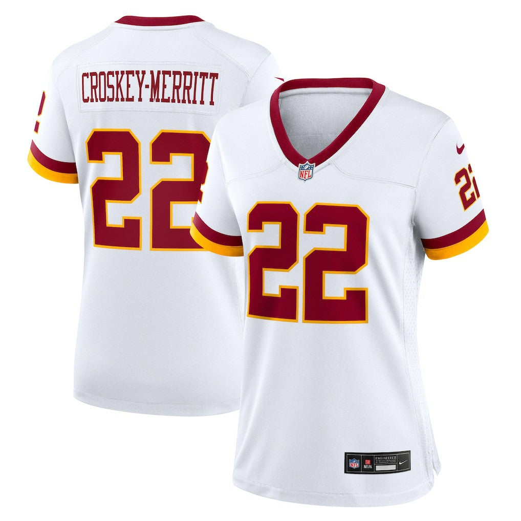 Nike Jacory Croskey-Merritt Washington Commanders Women's Game Super Bowl Era Jersey White