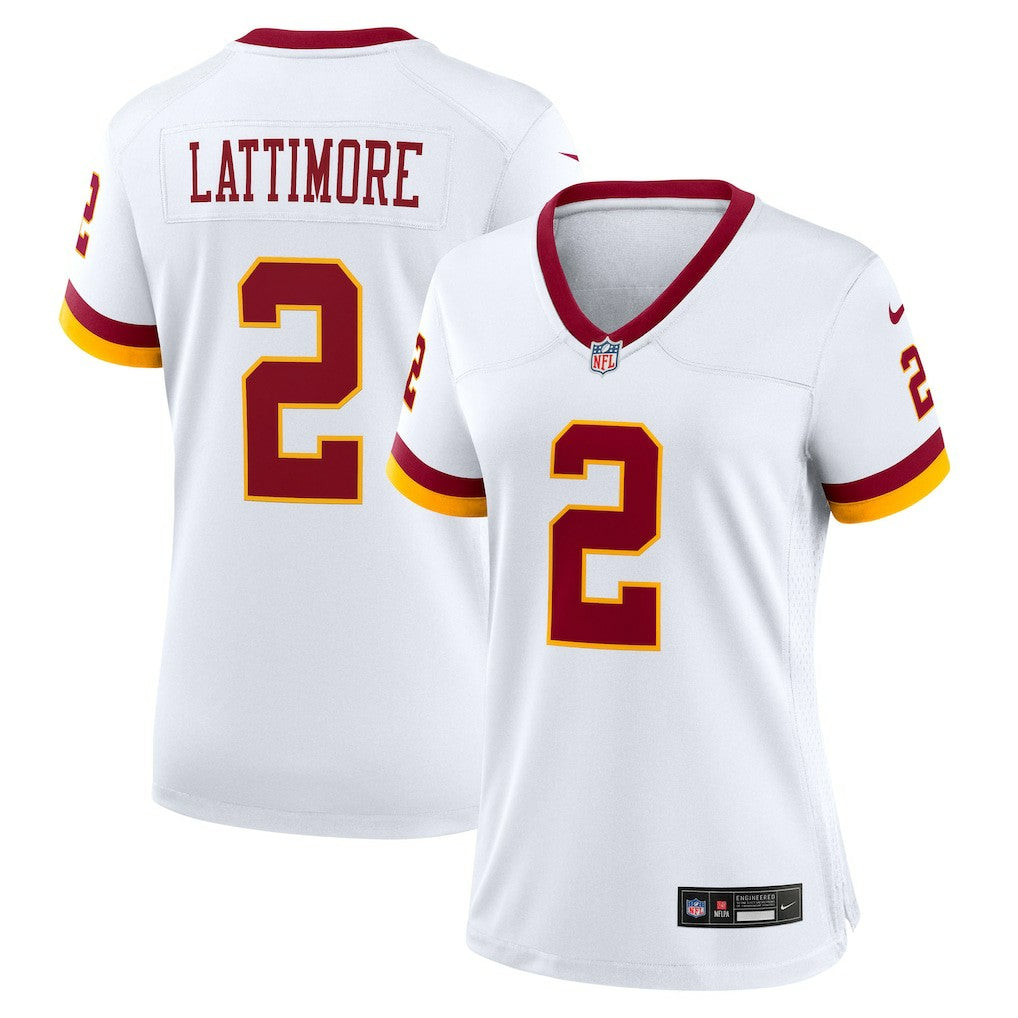 Nike Marshon Lattimore Washington Commanders Women's Game Super Bowl Era Jersey White