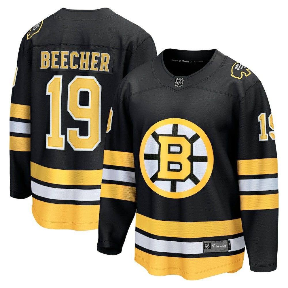 John Beecher Boston Bruins Fanatics Home Breakaway Player Jersey - Black - NHL 203411358