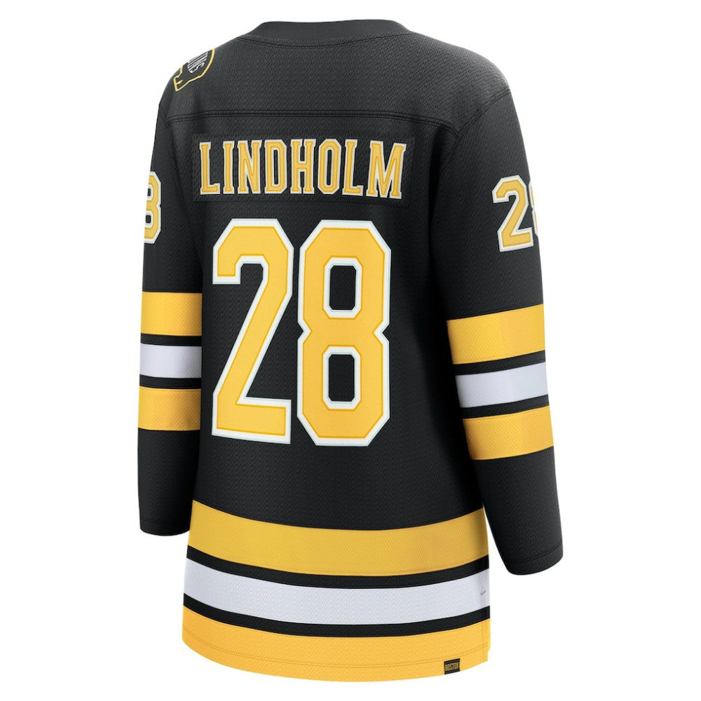 Elias Lindholm Boston Bruins Fanatics Women's Home Breakaway Player Jersey - Black - NHL 203412402