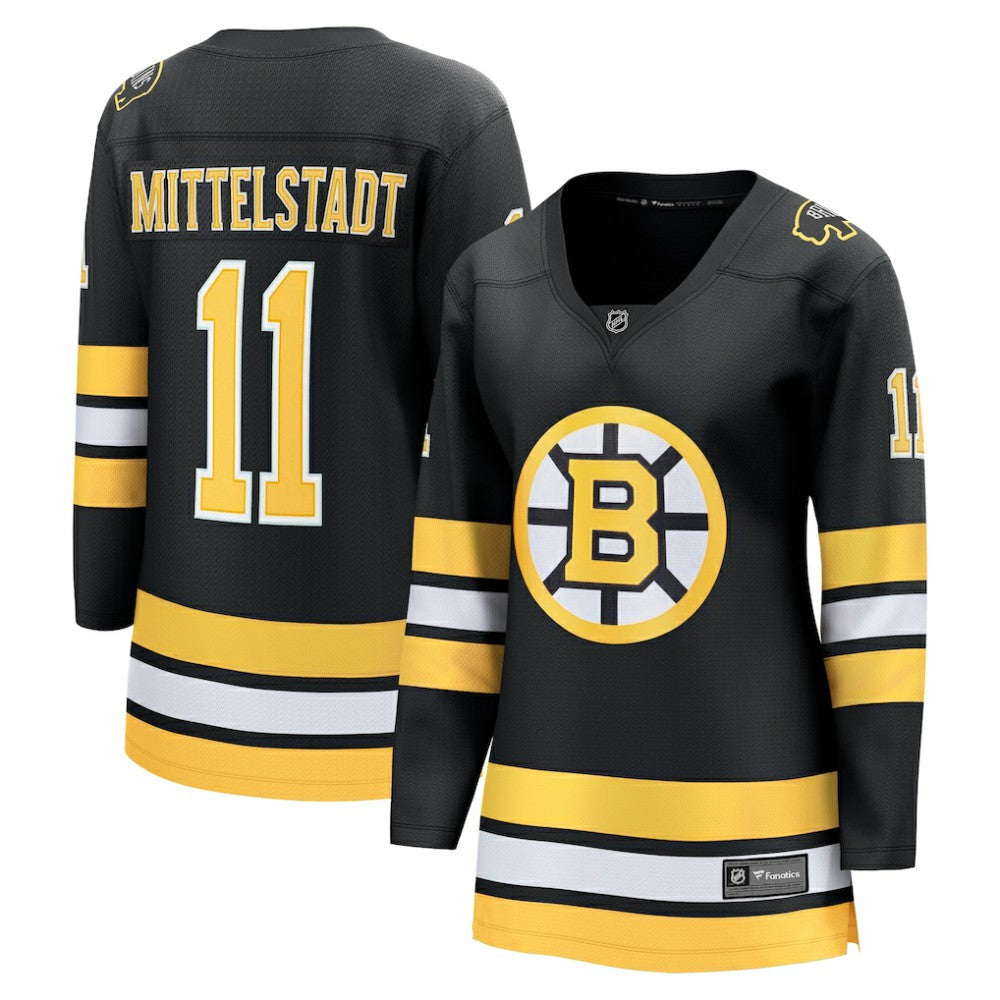 Casey Mittelstadt Boston Bruins Fanatics Women's Home Breakaway Player Jersey - Black - NHL 203412403