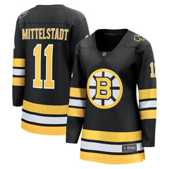 Casey Mittelstadt Boston Bruins Fanatics Women's Home Breakaway Player Jersey - Black - NHL 203412403