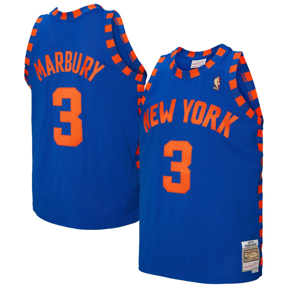 Stephon Marbury New York Knicks 2005/06 Hardwood Classics Swingman Jersey Blue | Mitchell & Ness discount