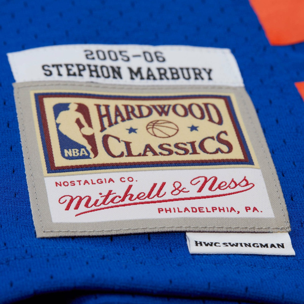 Stephon Marbury New York Knicks 2005/06 Hardwood Classics Swingman Jersey Blue | Mitchell & Ness discount