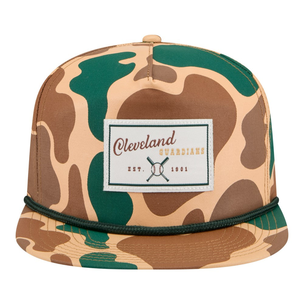 Cleveland Guardians New Era Duck 19TWENTY Adjustable Hat - Camo - New Era on Sale
