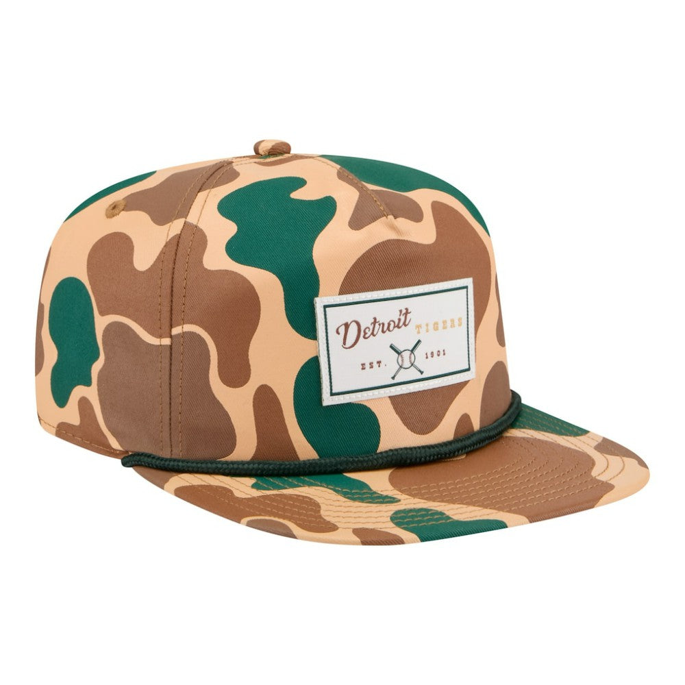 Detroit Tigers New Era Duck 19TWENTY Adjustable Hat - Camo - New Era Discount