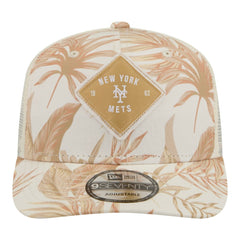 New York Mets New Era Tonal Palm 9SEVENTY Adjustable Trucker Hat - Tan - New Era Sale