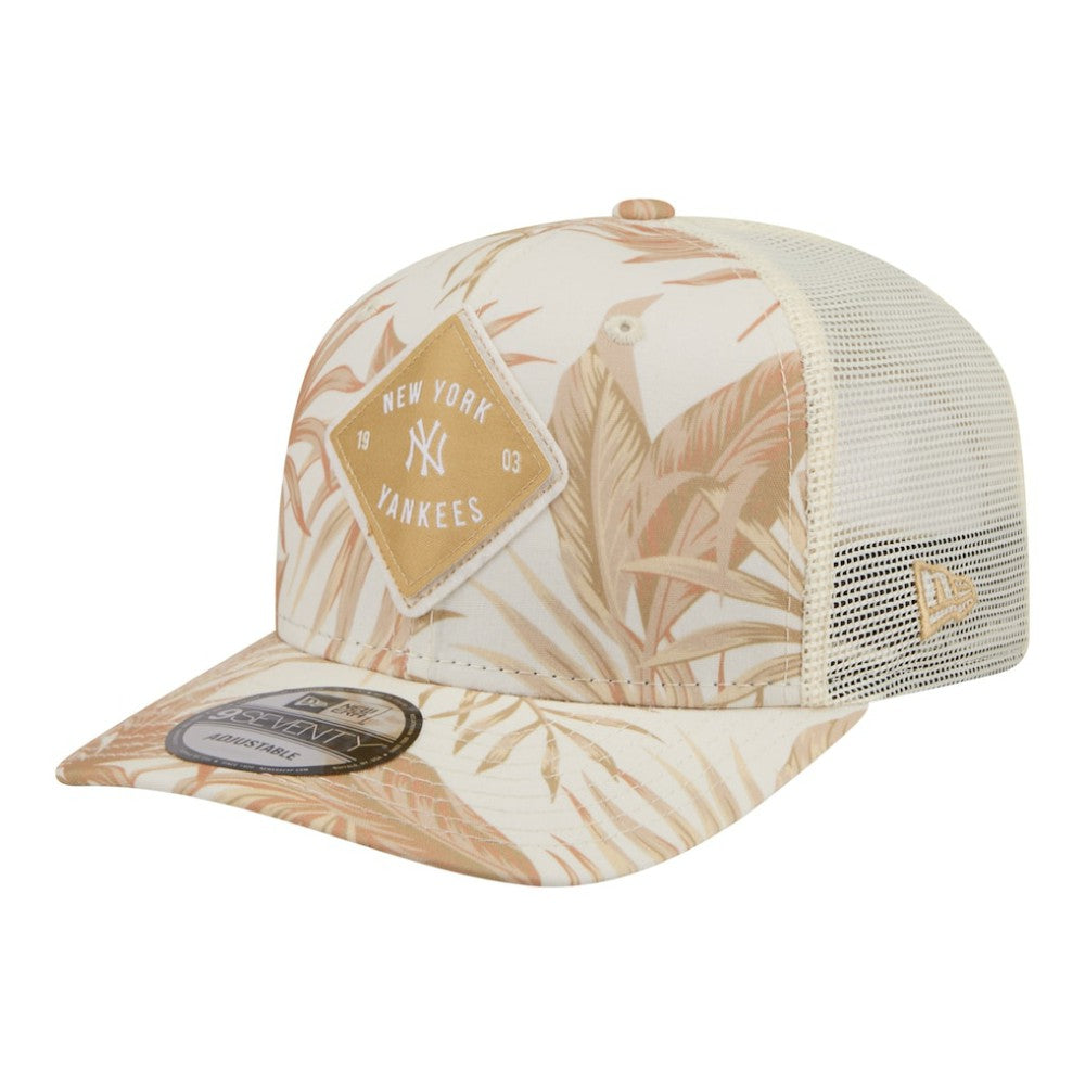 New York Yankees New Era Tonal Palm 9SEVENTY Adjustable Trucker Hat - Tan - New Era on Sale