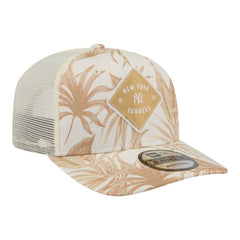 New York Yankees New Era Tonal Palm 9SEVENTY Adjustable Trucker Hat - Tan - New Era on Sale