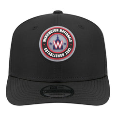 Washington Nationals New Era Circle 9SEVENTY Adjustable Hat - Black - New Era Discount