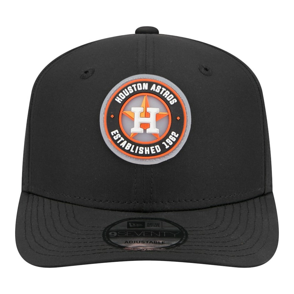 Houston Astros New Era Circle 9SEVENTY Adjustable Hat - Black - New Era Lifestyle