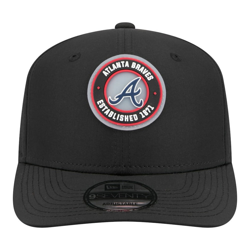 Atlanta Braves New Era Circle 9SEVENTY Adjustable Hat - Black - New Era Online
