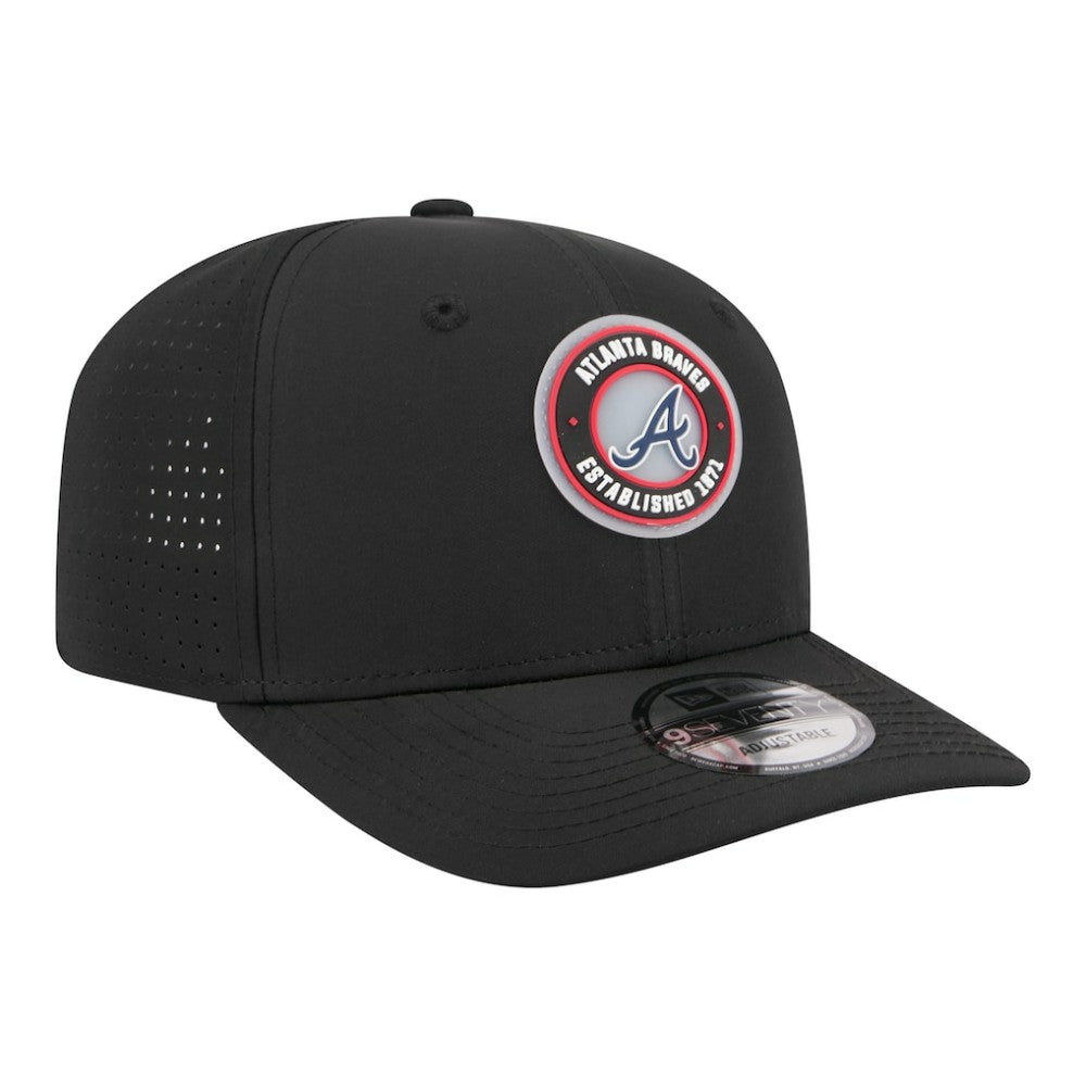 Atlanta Braves New Era Circle 9SEVENTY Adjustable Hat - Black - New Era Online