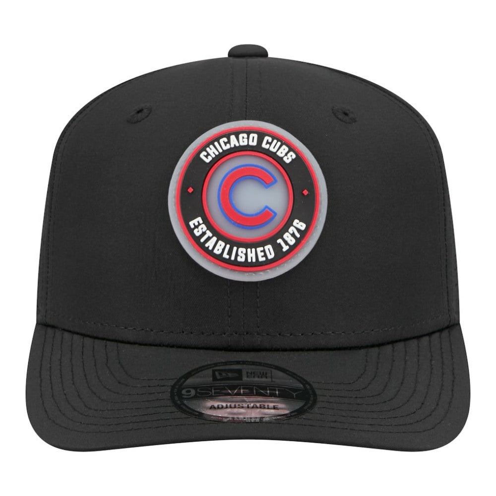 Chicago Cubs New Era Circle 9SEVENTY Adjustable Hat - Black - New Era Discount