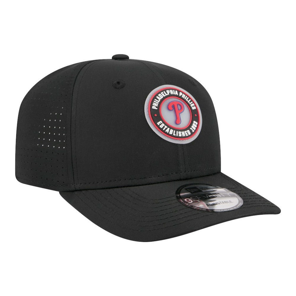 Philadelphia Phillies New Era Circle 9SEVENTY Adjustable Hat - Black - New Era Discount